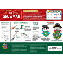 Load image into Gallery viewer, Light-Up Snowman 6" Plaster Paint Kit