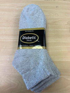 Men's Low Cut Non-Binding Diabetic Socks (3 Pairs)