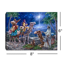 Load image into Gallery viewer, The Magi 8x6 Lighted Tabletop Canvas Picture