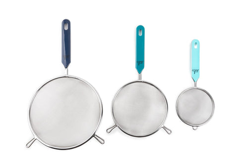 Core Kitchen Set of 3 Fine Mesh Strainers