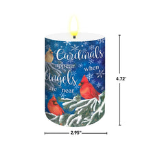 Load image into Gallery viewer, Briarwood Lane Cardinals Appear LED Flameless Candle