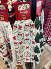 Load image into Gallery viewer, Christmas Tie Button Kitchen Towel