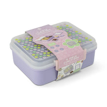 Load image into Gallery viewer, 4-Piece Flower Printed Sectioned Lunch Box