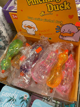 Load image into Gallery viewer, Glitter Filled Duck Squishy