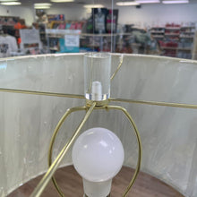 Load image into Gallery viewer, Luxe by Rachel Zoe Clear Glass Table Lamp w/ Gold Accents