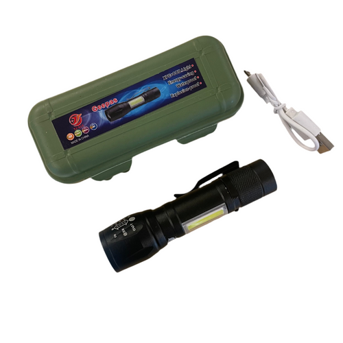 Rechargeable Mini Multi-Function Flashlight w/ Case