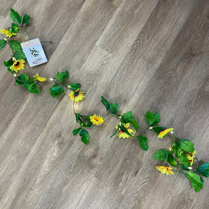 Ultimate Innovations 76” Faux Sunflower Garden Vine with 20 LED Lights