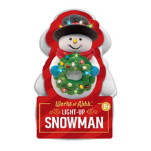 Load image into Gallery viewer, Light-Up Snowman 6" Plaster Paint Kit