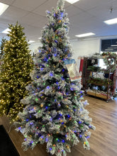 Load image into Gallery viewer, 7.5’ Flocked Glitter Micro Radiant Color-changing Tree w/ 1150 LED Lights