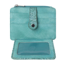 Load image into Gallery viewer, Myra Bag Driftwood Cove Embossed Leather Credit Card Holder