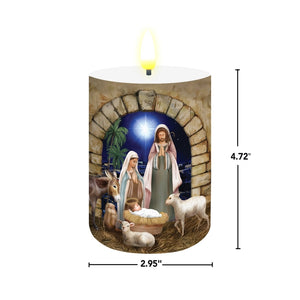 Briarwood Lane Away in a Manger LED Flameless Candle