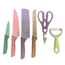 Load image into Gallery viewer, 6-Piece Corrugated Kitchen Knife Set