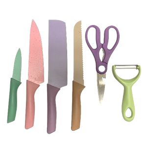 6-Piece Corrugated Kitchen Knife Set