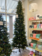 Load image into Gallery viewer, Bethlehem Lights 9’ Slim Green Spruce w/ Clear Incandescent Lights