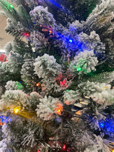 Load image into Gallery viewer, Bethlehem Lights 5’ Flocked 2-in-1 Heritage Tree