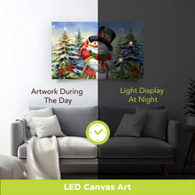 Load image into Gallery viewer, Briarwood Lane Winter Friends Large LED Canvas Art