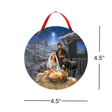 Load image into Gallery viewer, A Savior Is Born LED Canvas Picture Ornament