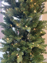 Load image into Gallery viewer, Bethlehem Lights 9’ Slim Green Spruce w/ Clear Incandescent Lights