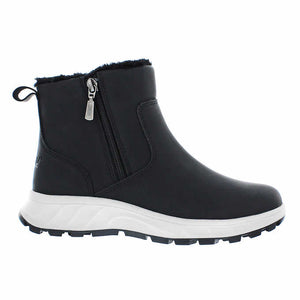 Khombu Water Repellent Ankle Boots with memory foam & faux fur trim