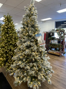 7.5’ Flocked Glitter Micro Radiant Color-changing Tree w/ 1150 LED Lights