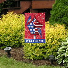 Load image into Gallery viewer, Briarwood Lane American Bluebirds Patriotic Garden Flag