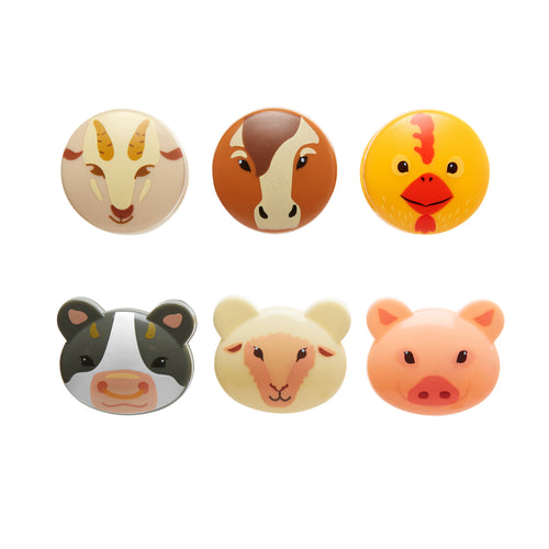 Farm Animal Bag Clips (Set of 6)