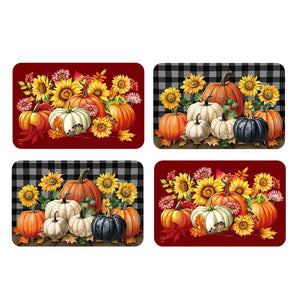 Briarwood Lane 4-Pack Premium Double-Sided Fall Pumpkins Vinyl Placemats