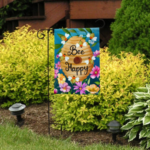 Briarwood Lane Happy Beehive Garden Flag