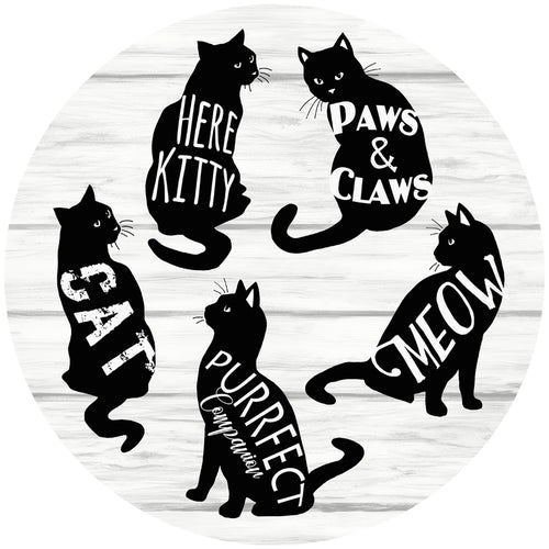 Black & White Cats Non-Slip Silicone Jar Opener