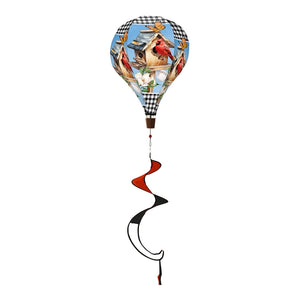 Briarwood Lane Bless This Home Cardinal Hot Air Balloon Wind Twister