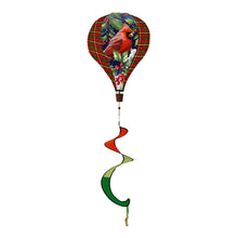 Load image into Gallery viewer, Briarwood Lane Cardinal and Holly Christmas Hot Air Balloon Wind Twister