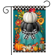 Load image into Gallery viewer, Briarwood Lane Colorful Pumpkin Stack Garden Flag