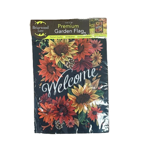 Briarwood Lane Fall Flowers Welcome Garden Flag