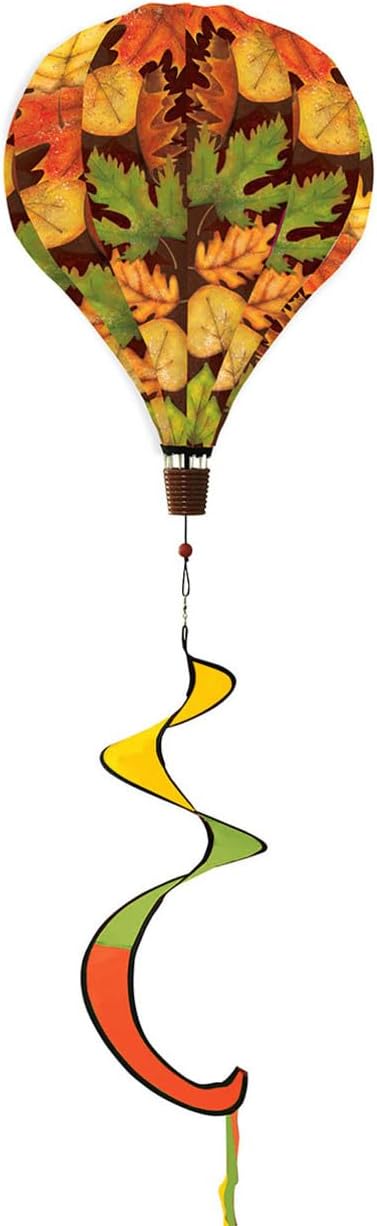Briarwood Lane Fall Leaves Hot Air Balloon Wind Twister