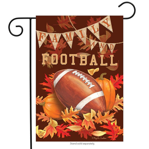 Briarwood Lane Family & Football Garden Flag
