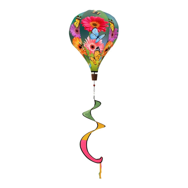 Briarwood Lane Garden Gerber Daisies Hot Air Balloon Wind Twister