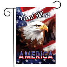 Load image into Gallery viewer, Briarwood Lane God Bless America Eagle Garden Flag