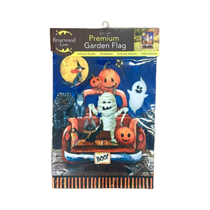 Briarwood Lane Haunted Pickup Halloween Garden Flag