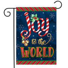 Load image into Gallery viewer, Briarwood Lane Joyous World Double-Sided Christmas Garden Flag