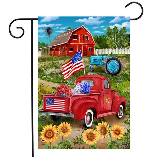 Briarwood Lane Land of the Free Garden Flag