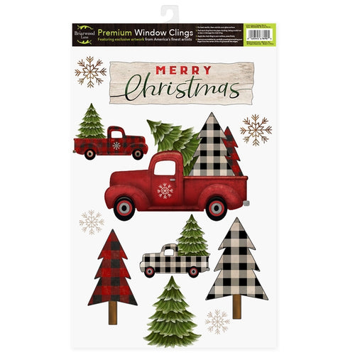 Briarwood Lane Merry Christmas Pickup Truck Seasonal Window Clings