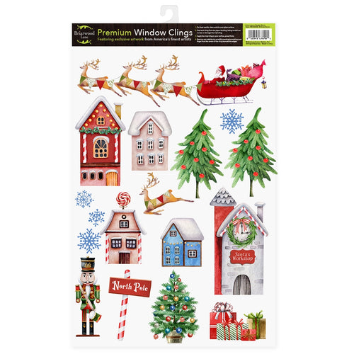 Briarwood Lane North Pole Magic Seasonal Window Clings