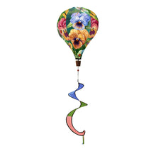 Load image into Gallery viewer, Briarwood Lane Pansy Trio Hot Air Balloon Wind Twister