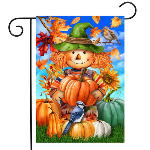 Briarwood Lane Smiling Scarecrow Garden Flag