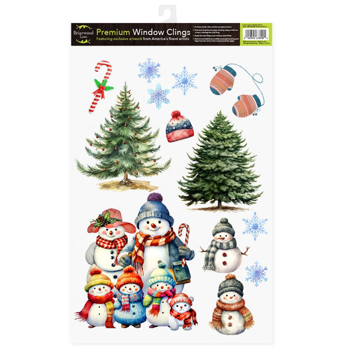 Briarwood Lane Snow Family Seasonal Window Clings