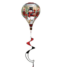 Load image into Gallery viewer, Briarwood Lane Snowman and Friends Hot Air Balloon Wind Twister