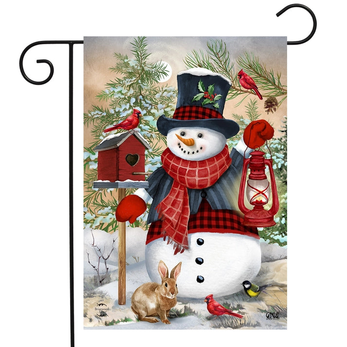 Briarwood Lane Snowman and Friends Winter Garden Flag