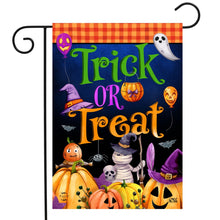 Load image into Gallery viewer, Briarwood Lane Trick or Treat Halloween Garden Flag