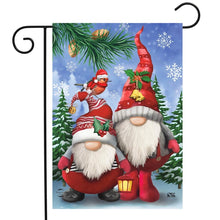 Load image into Gallery viewer, Briarwood Lane Winter Gnomes Christmas Garden Flag