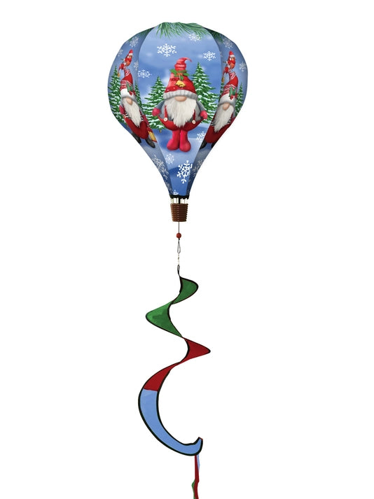 Briarwood Lane Winter Gnomes Christmas Hot Air Balloon Wind Twister